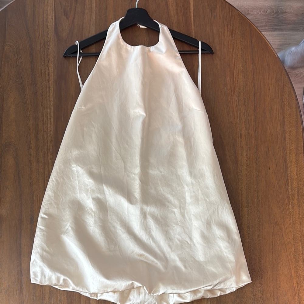 Zara backless satin dress mini